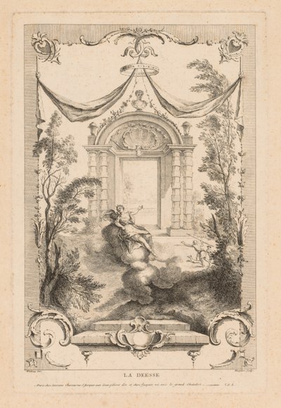La Diosa, Diana en las Nubes de Gabriel Huquier