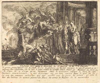 Alegoría de la convalecencia del Delfín de Gabriel Jacques de Saint Aubin