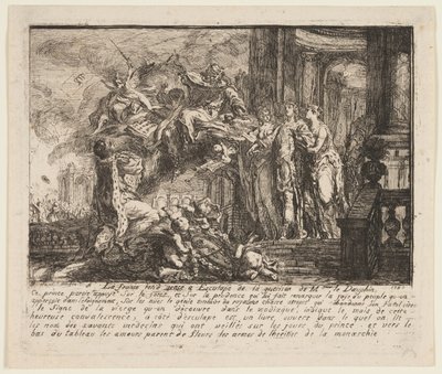 Alegoría sobre la convalecencia del Delfín de Gabriel Jacques de Saint Aubin
