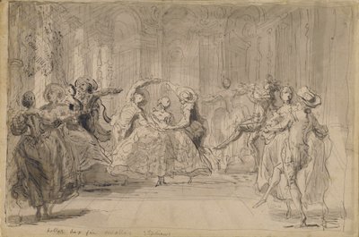 Ballet de "Las Hadas Rivales" de Gabriel Jacques de Saint Aubin