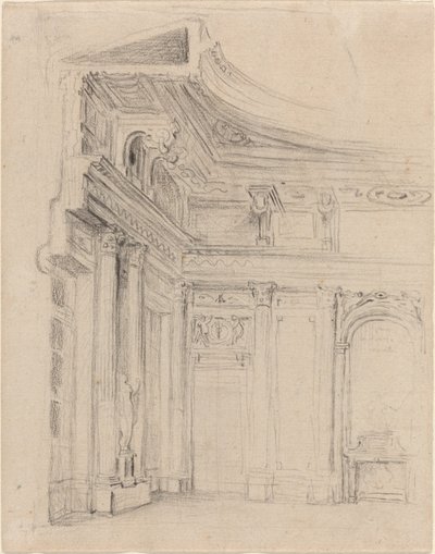 Rincón de una sala de dibujo de Gabriel Jacques de Saint Aubin