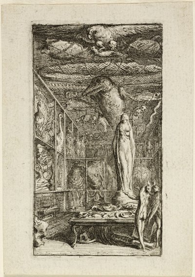 Frontispicio para Almanach Historico-Physique de Gabriel Jacques de Saint Aubin