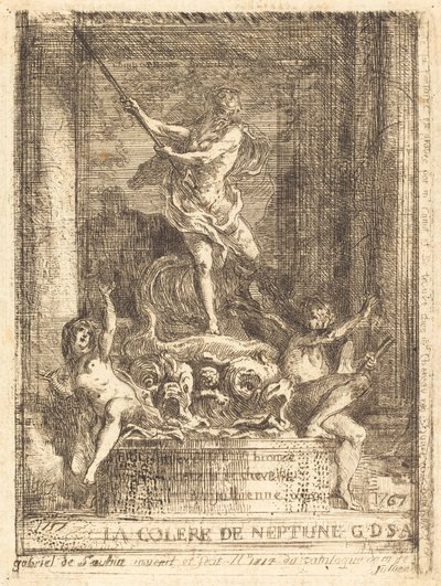 La cólera de Neptuno de Gabriel Jacques de Saint Aubin