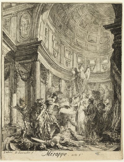 Mérope de Gabriel Jacques de Saint Aubin