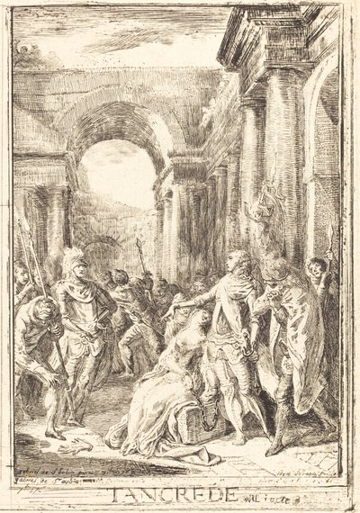 El desafío [derecha] de Gabriel Jacques de Saint Aubin