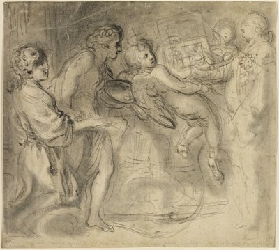 El genio de la pintura de Gabriel Jacques de Saint Aubin