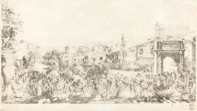 Triunfo de Pompeyo en Roma de Gabriel Jacques de Saint Aubin