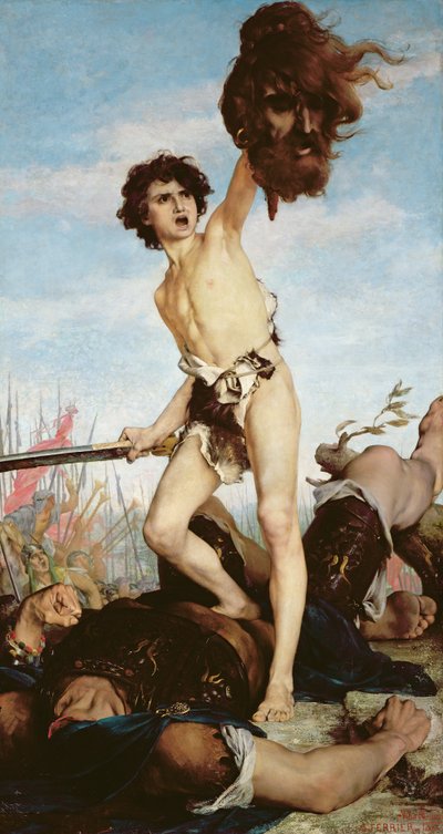 David Victorioso Sobre Goliat, 1876 de Gabriel Joseph Marie Augustin Ferrier