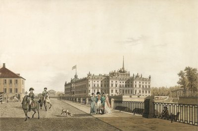 Vista del Palacio Mikhailovsky de Gabriel Ludwig Lory the Elder