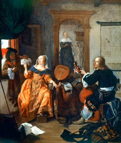 Una fiesta musical, 1659 de Gabriel Metsu