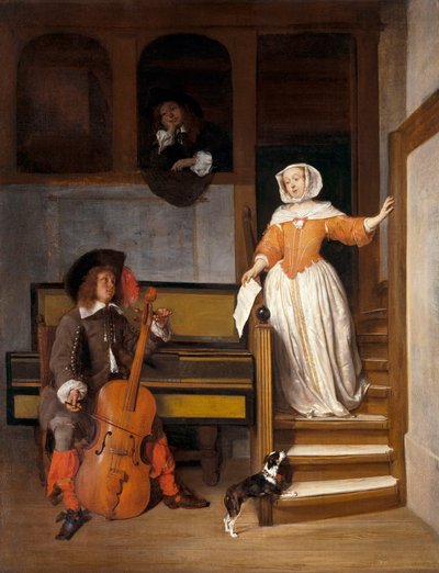 El violonchelista de Gabriel Metsu