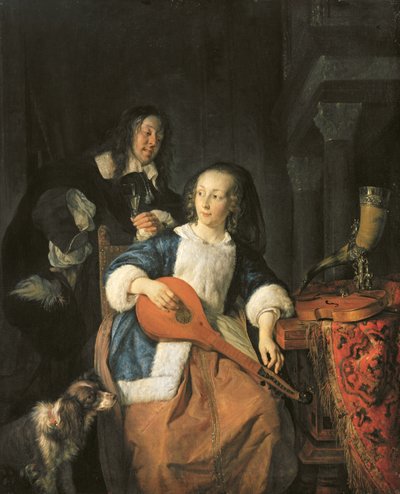 El tañedor de cítara de Gabriel Metsu