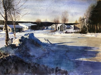 Finlandia, 2019 (acuarela sobre papel) de Gabriel Palma