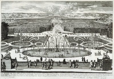 El estanque de Latona en los jardines del castillo de Versalles - por Perelle, finales del siglo XVII de Gabriel Perelle