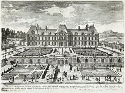 Vista del castillo de Meudon - por Perelle, finales del siglo XVII de Gabriel Perelle