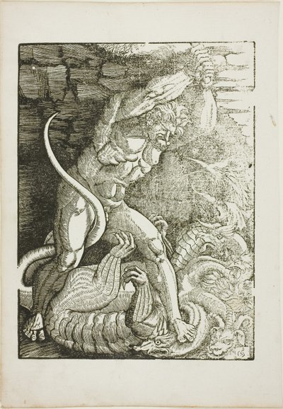 Hércules matando a la Hidra de Lerna, de Escenas de la vida de Hércules de Gabriel Salmon
