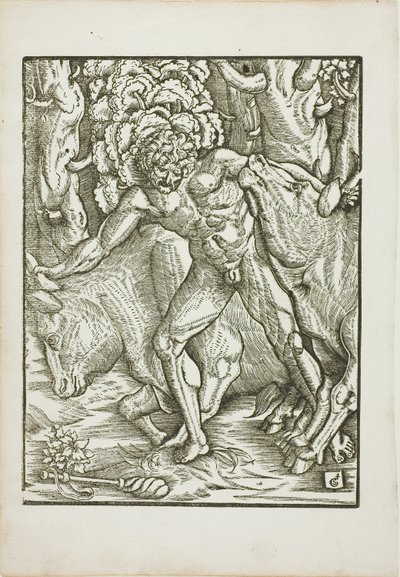 Los trabajos de Hércules: Captura de los bueyes de Geryones en Erythia de Gabriel Salmon