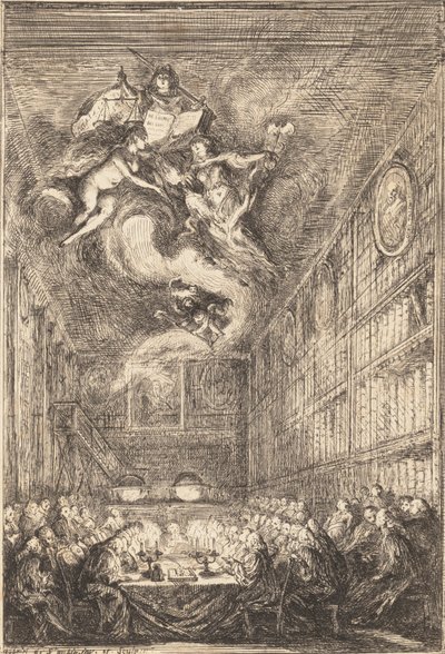 Una conferencia de abogados, 1776 de Gabriel de Saint Aubin
