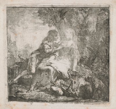 los dos amantes de Gabriel de Saint Aubin