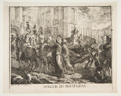 Marché du boeuf gras de Gabriel de Saint Aubin