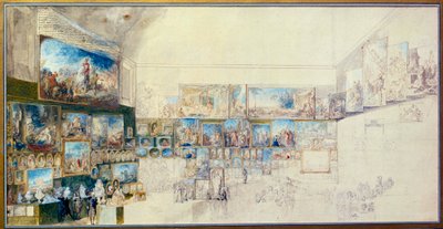 El Salón de 1767. Dibujo de Gabriel De Saint Aubin (1724-1780) de Gabriel de Saint Aubin