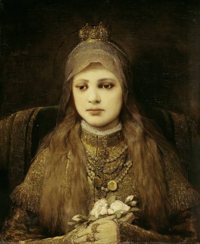 Que Santa Isabel de Niña de Gabriel von Max