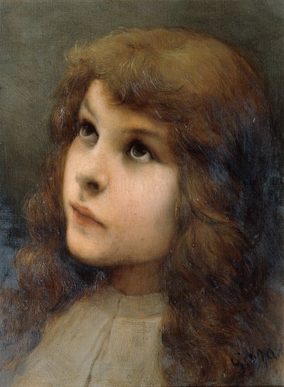 cabeza de estudio de Gabriel von Max