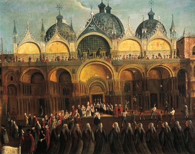 Procesiones de Pascua en San Marcos, por Gabriele Bella (1730-1782) de Gabriele Bella