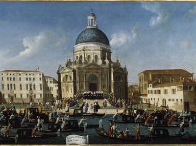 La boda de una dama noble en Santa Maria della Salute de Gabriele Bella