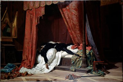 Muerte del duque de Florencia Alessandro de Medici asesinado por Lorenzino de Medici de Gabriele Castagnola