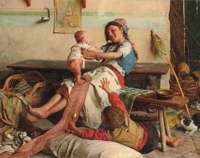 Afecto fraternal, c. 1900 de Gaetano Chierici