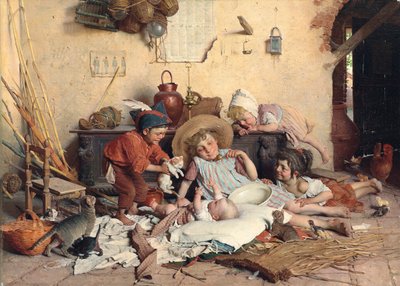 La pequeña mamá, segunda mitad del siglo XIX de Gaetano Chierici