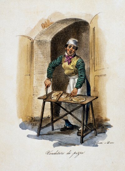 Vendedor de pizza de Gaetano Dura