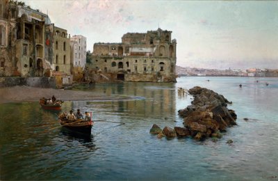 La orilla del mar en Nápoles de Gaetano Esposito