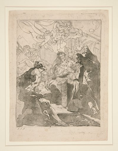Adoración de los pastores de Gaetano Gandolfi