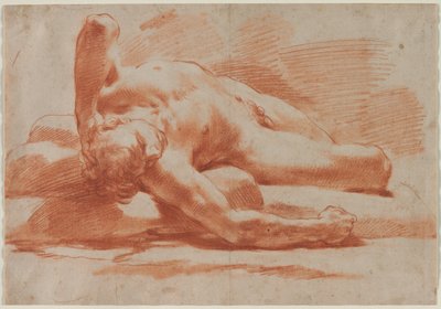 Desnudo masculino reclinado, segunda mitad del siglo XVIII de Gaetano Gandolfi