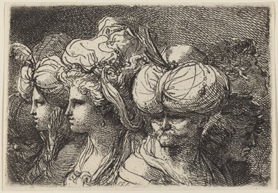 Seis cabezas, un turco al frente de Gaetano Gandolfi