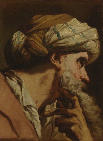 Estudio de una Cabeza Oriental, c.1766-75 de Gaetano Gandolfi