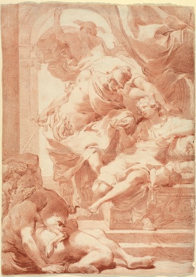 Ulises ante Circe, Mercurio detrás de Gaetano Gandolfi