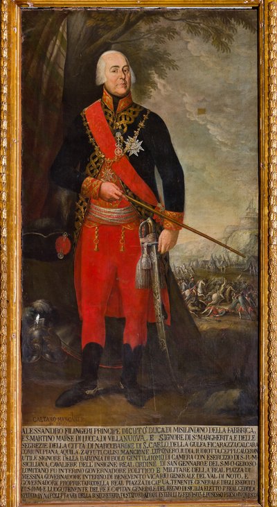 Alessandro Filangeri, El letrado del rey (óleo sobre lienzo) de Gaetano Mangano