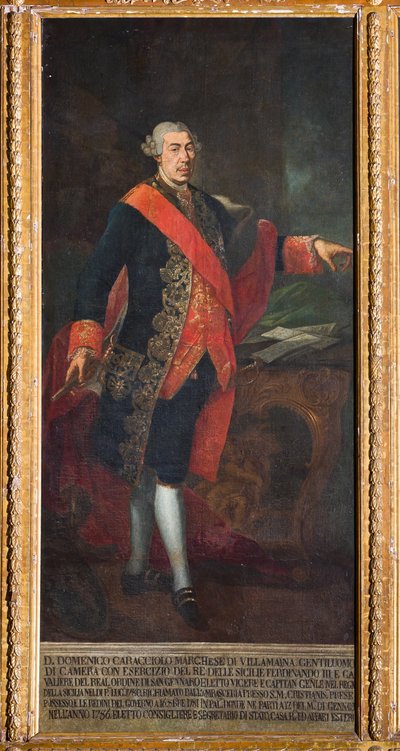 Virrey Domenico Caracciolo (óleo sobre lienzo) de Gaetano Mangano