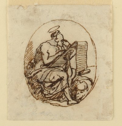 San Marcos escribiendo de Gaetano Monti