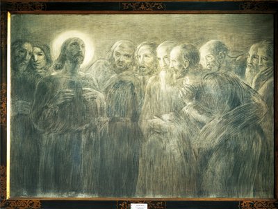 Cristo entre los Apóstoles de Gaetano Previati