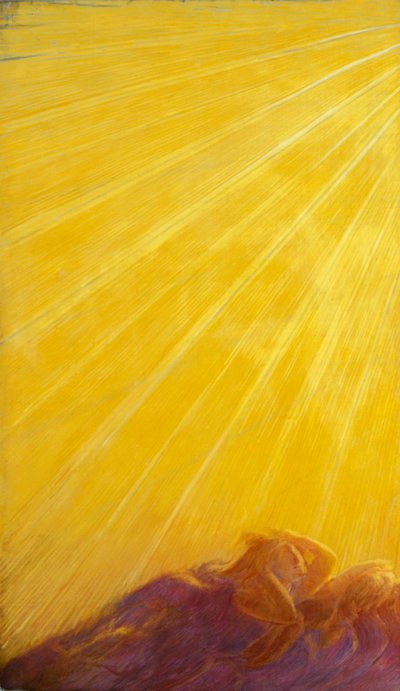 Caída de los ángeles, por Gaetano Previati (1852-1920) (detalle del lado izquierdo) de Gaetano Previati