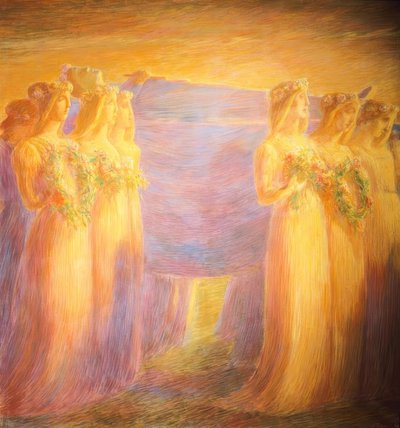 Funeral de una virgen de Gaetano Previati