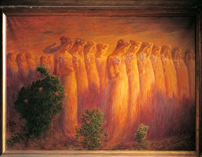 Funeral de la virgen de Gaetano Previati