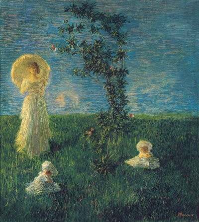 En el prado Paz, 1889-1890 de Gaetano Previati