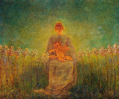 Madonna de los Lirios de Gaetano Previati