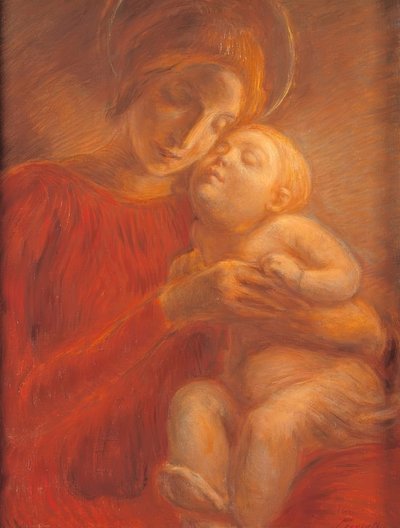 María con niño de Gaetano Previati