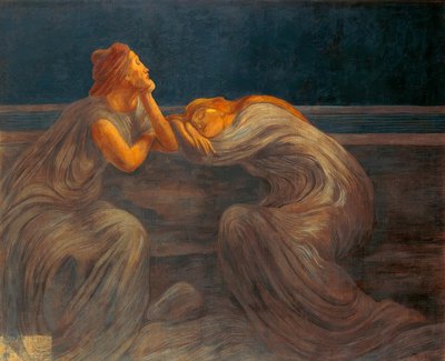 Nocturno, 1908, por Gaetano Previati (1852–1920) de Gaetano Previati